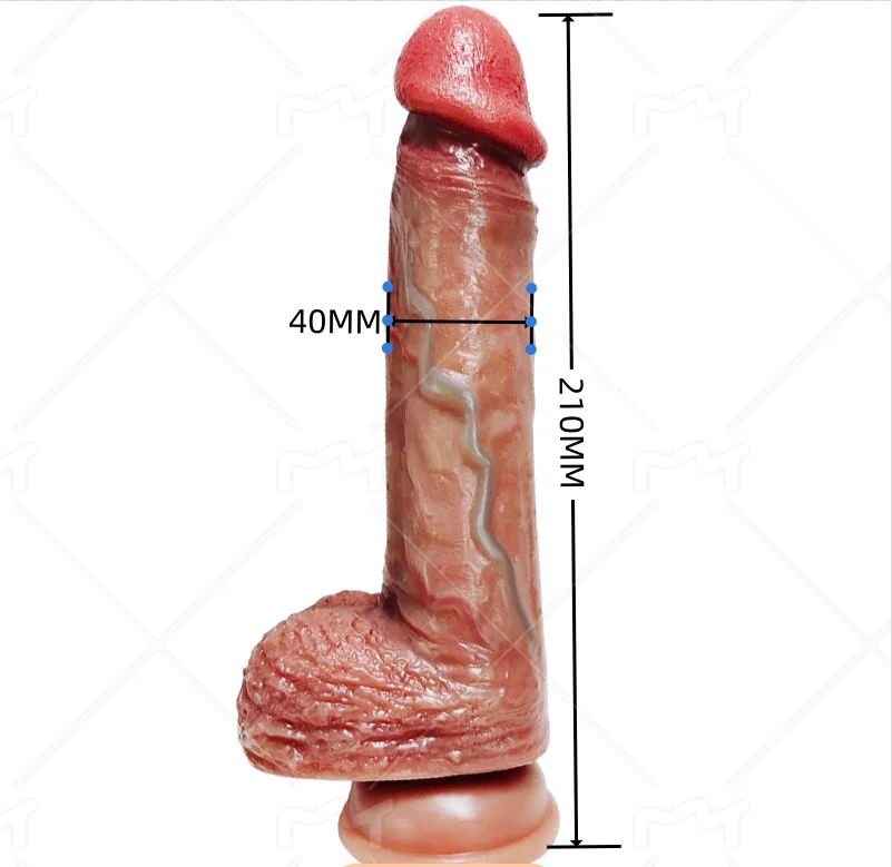 8.3 in Silicone realistic dildo(21 cm*4 cm)