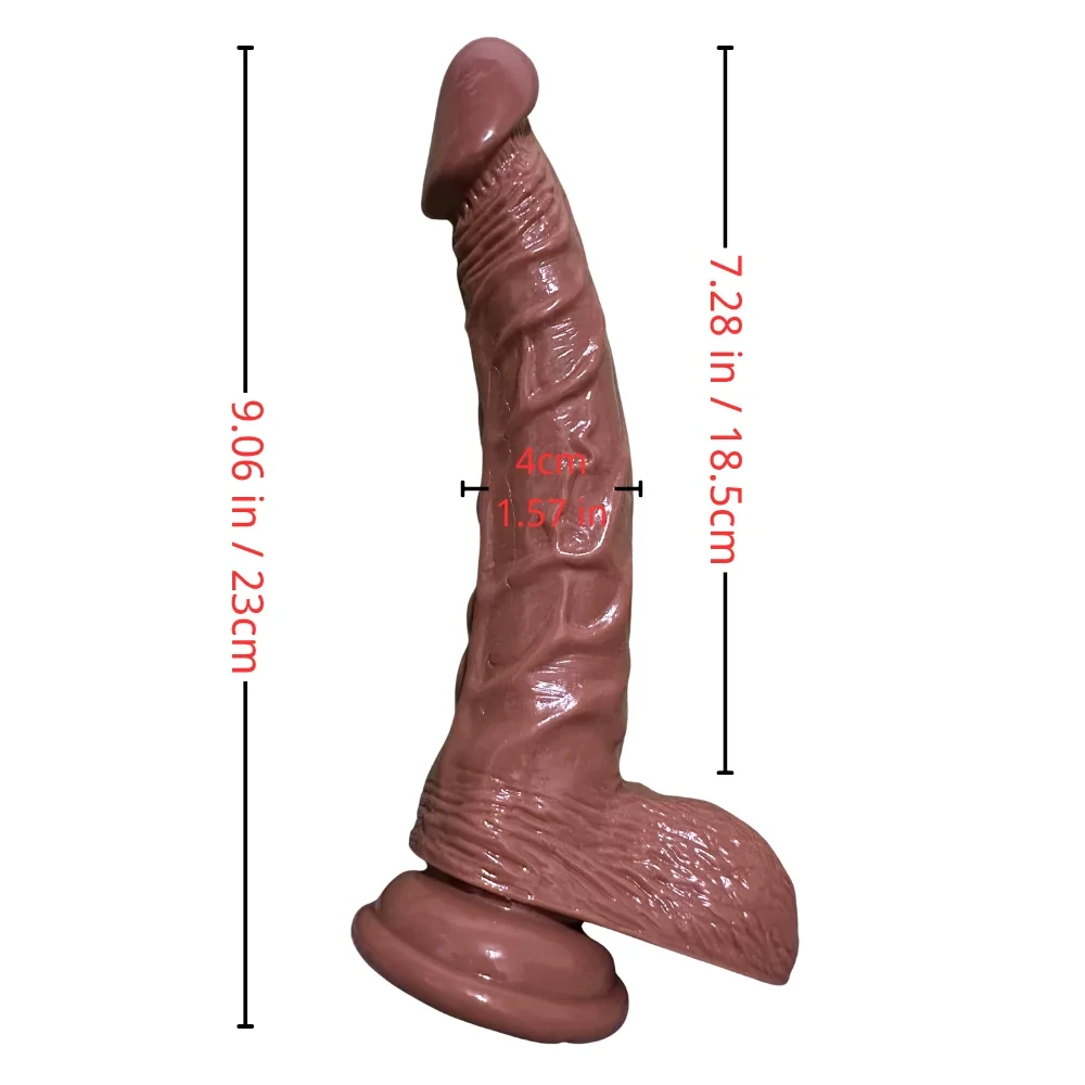 9 in Dildo brown(23*4 cm)