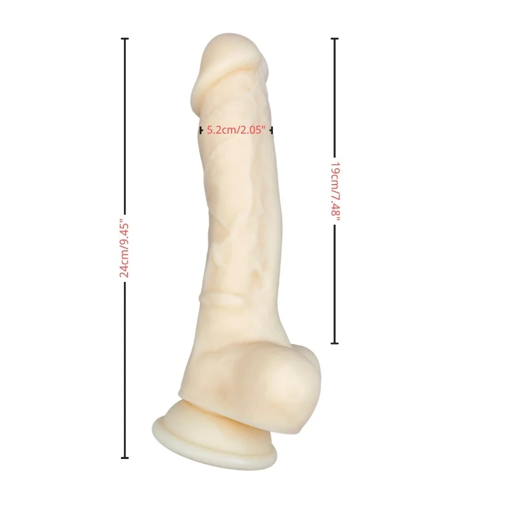 9.45 in*2.05 in Silicone Dildo(insert 8 in)