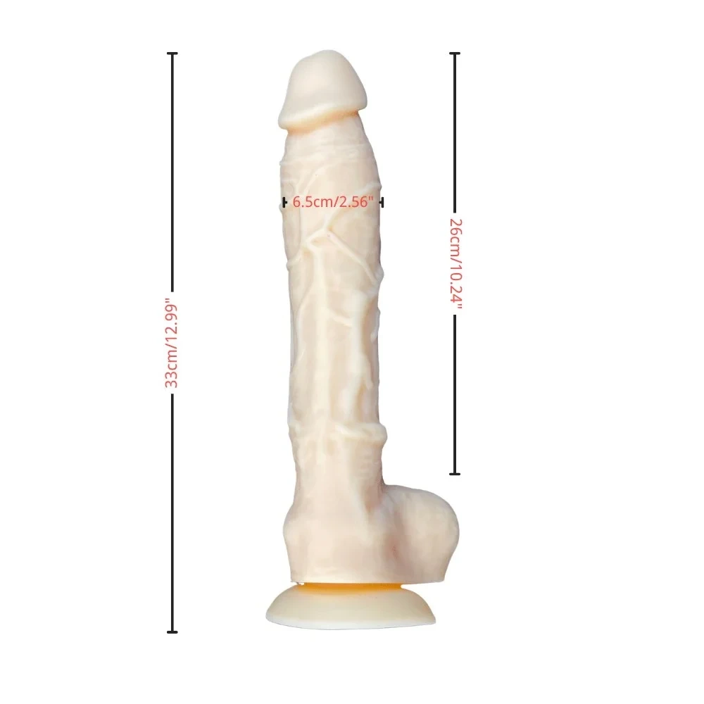 13 in*2.56 in Huge Silicone Dildo(insert 10 in)