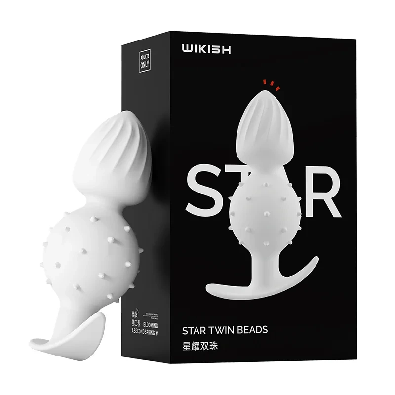Dual-Ball Butt Plug Anal Plug with Internal Rolling Beads