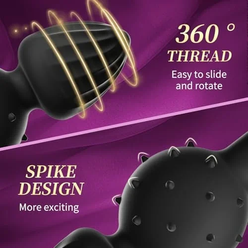 Dual-Ball Butt Plug Anal Plug with Internal Rolling Beads