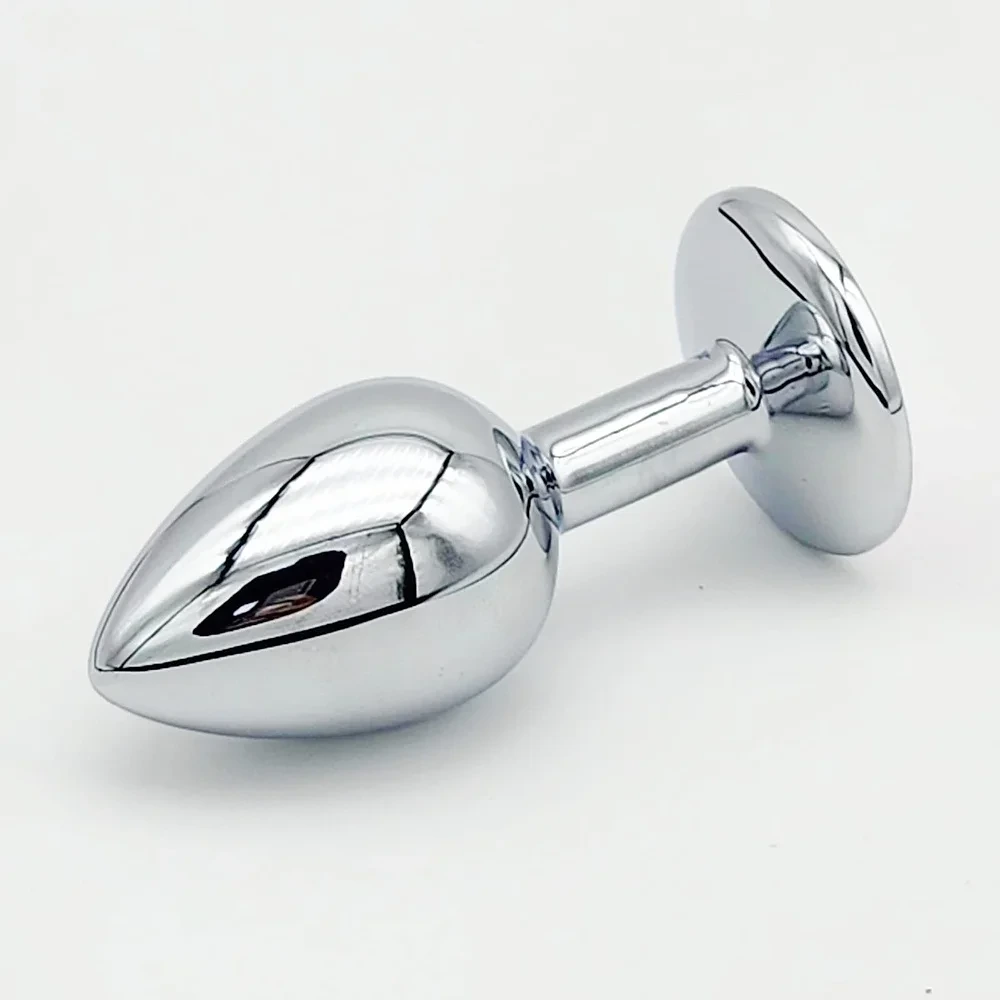 Metal Butt Plug Set with Crystal (3pcs)