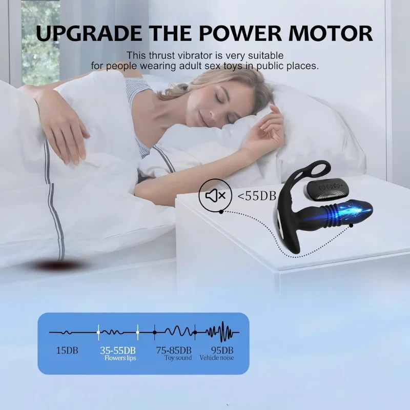 Double-hole vibrating anal plug