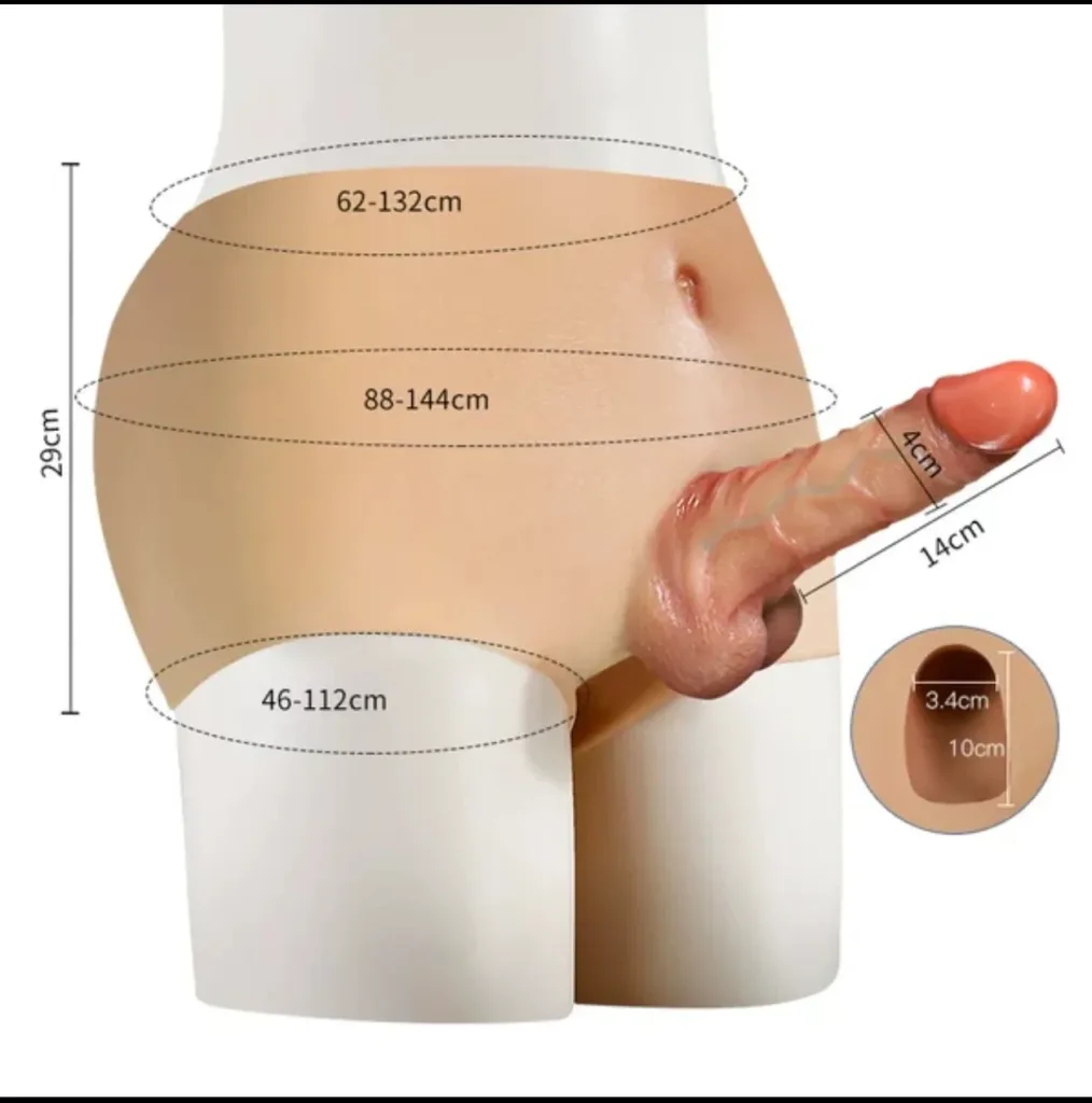 Hollow Silicone Strap-On Harness Pants