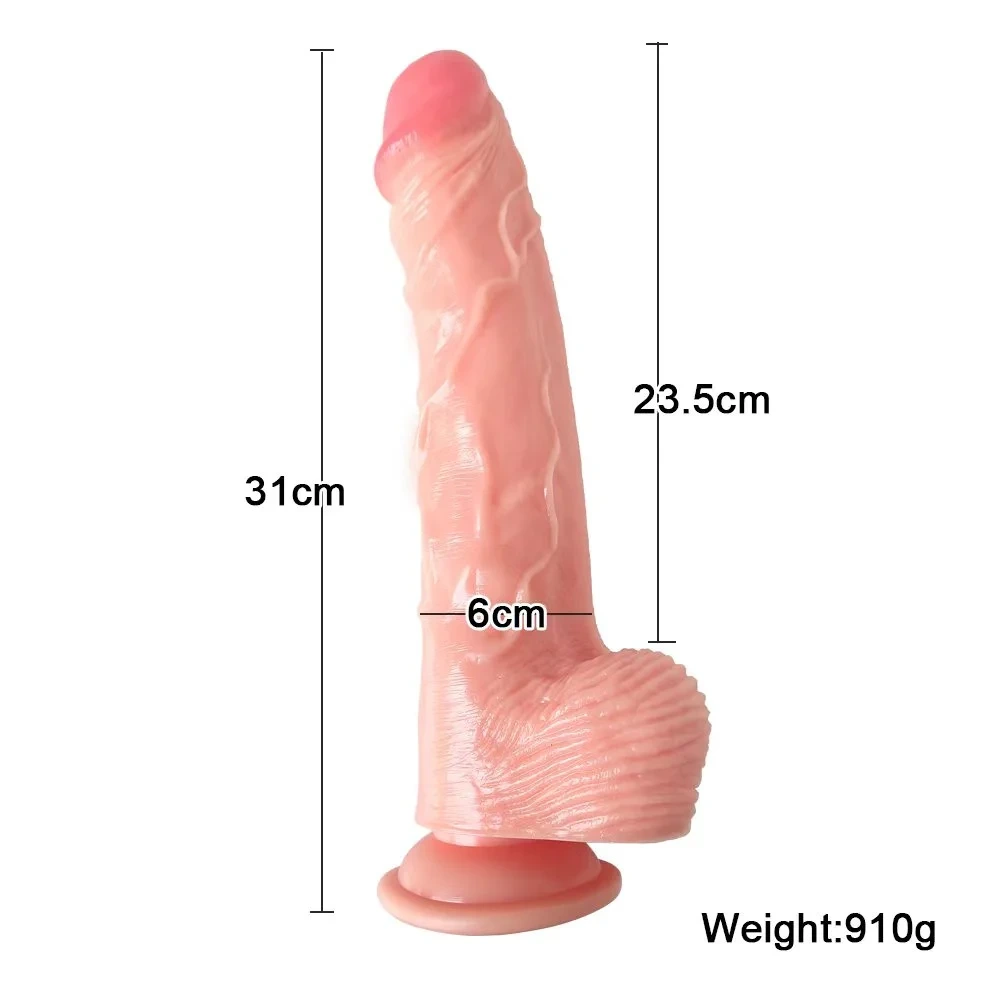 12.2 in*2.36 in Large and Thick Dildo Flesh&Black